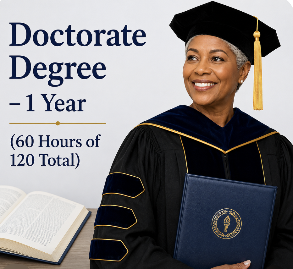 Doctorate Degree – 1 Year