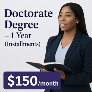 Doctorate Degree – 1 Year (Installments)