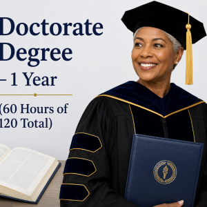 Doctorate Degree – 1 Year